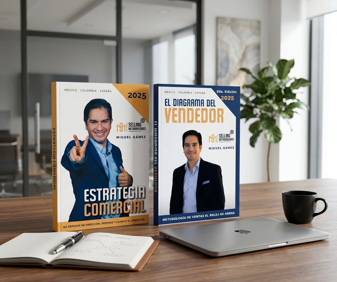 Libros Estrategia Comercial y El Diagrama del Vendedor de Miguel Gámez